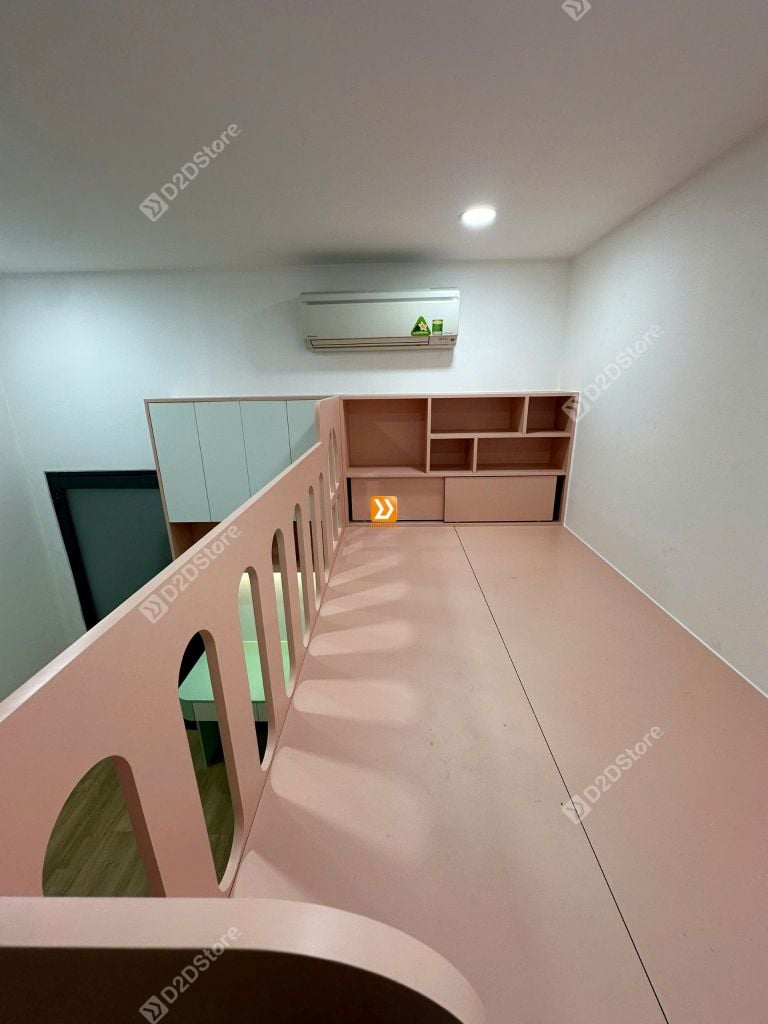 Phòng ngủ giường tầng cho 1 bé trai và 1 bé gái nhà chị Merry