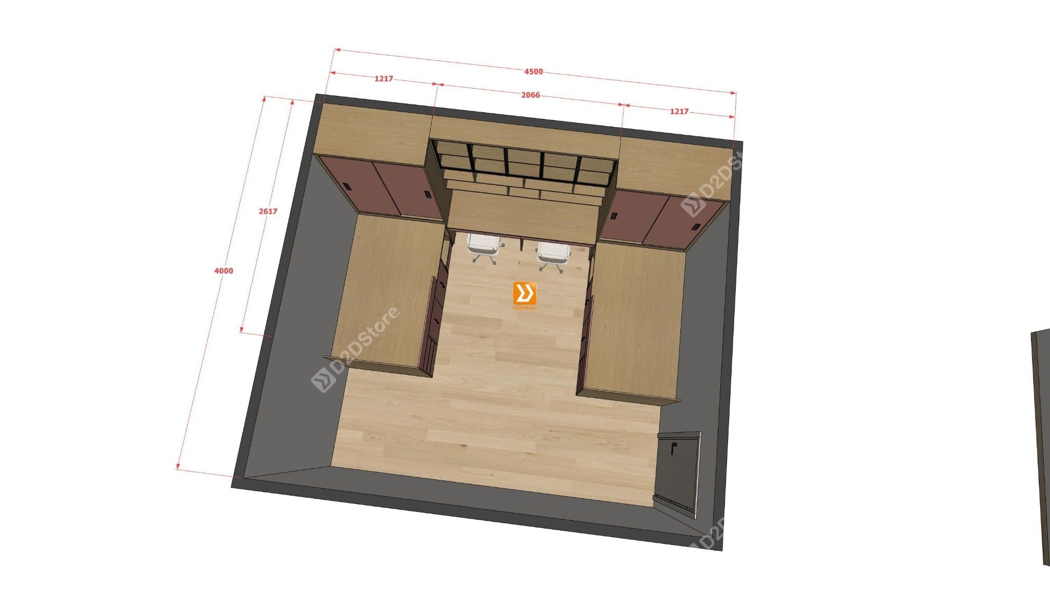  Hệ giường tủ đối xứng cho 2 bé gái nhà chị Kiều Võ 