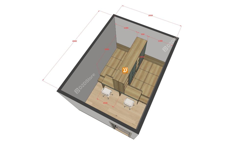 Hệ giường tủ đối xứng cho 2 bé nhà Chị Sunny