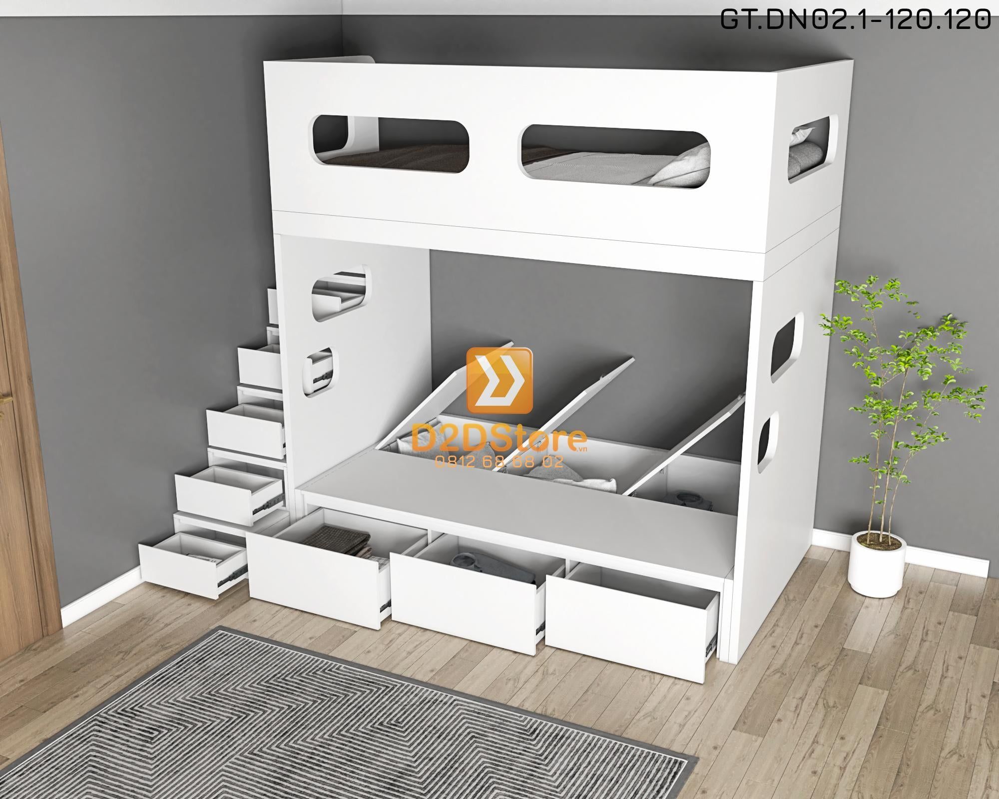 Hệ giường tầng tiêu chuẩn HGT.TC02