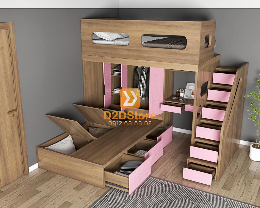 Hệ giường tầng tiêu chuẩn HGT.TC03