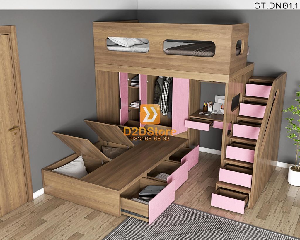 Hệ giường tầng tiêu chuẩn HGT.TC03