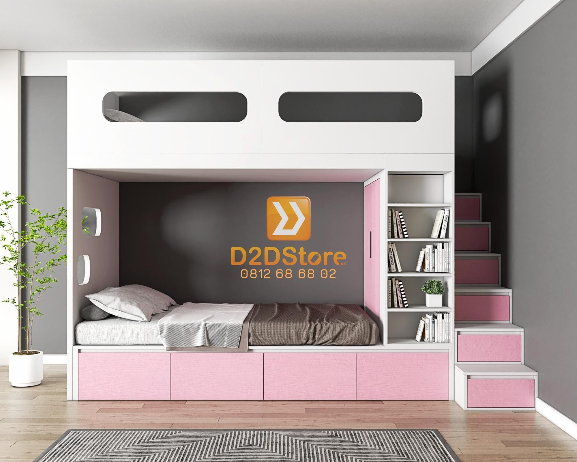 Hệ giường tầng tiêu chuẩn HGT.TC05