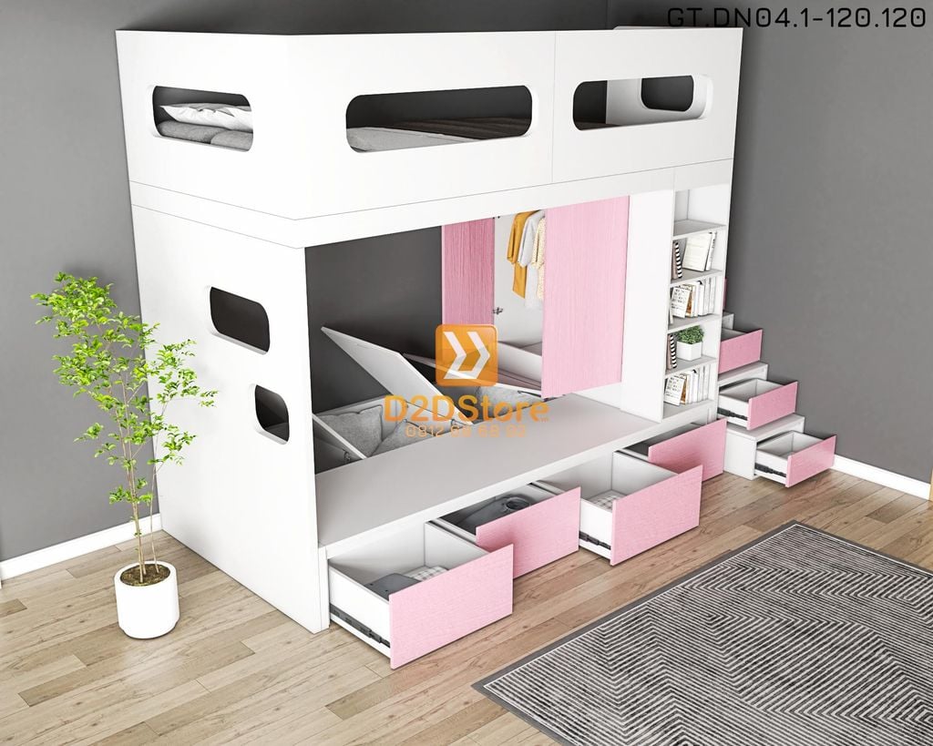 Hệ giường tầng tiêu chuẩn HGT.TC05