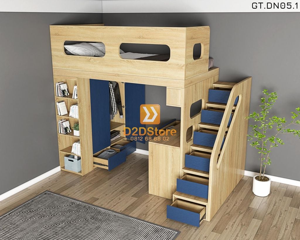 Hệ giường tầng tiêu chuẩn HGT.TC06