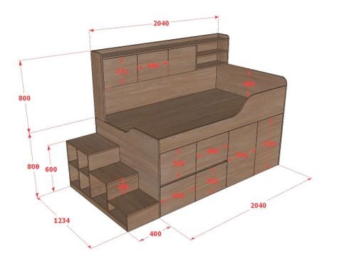 Giường đa năng lưu trữ thông minh BC.GDN27