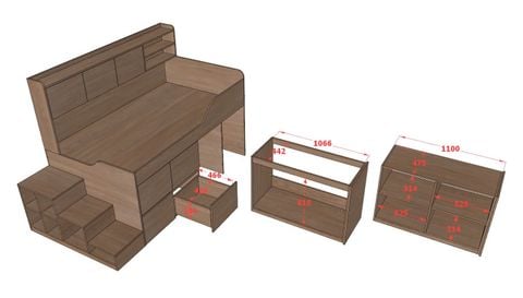 Giường đa năng lưu trữ thông minh BC.GDN27