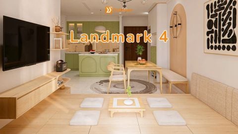 Landmark 4  căn hộ 2 phòng ngủ nhà anh Thanh