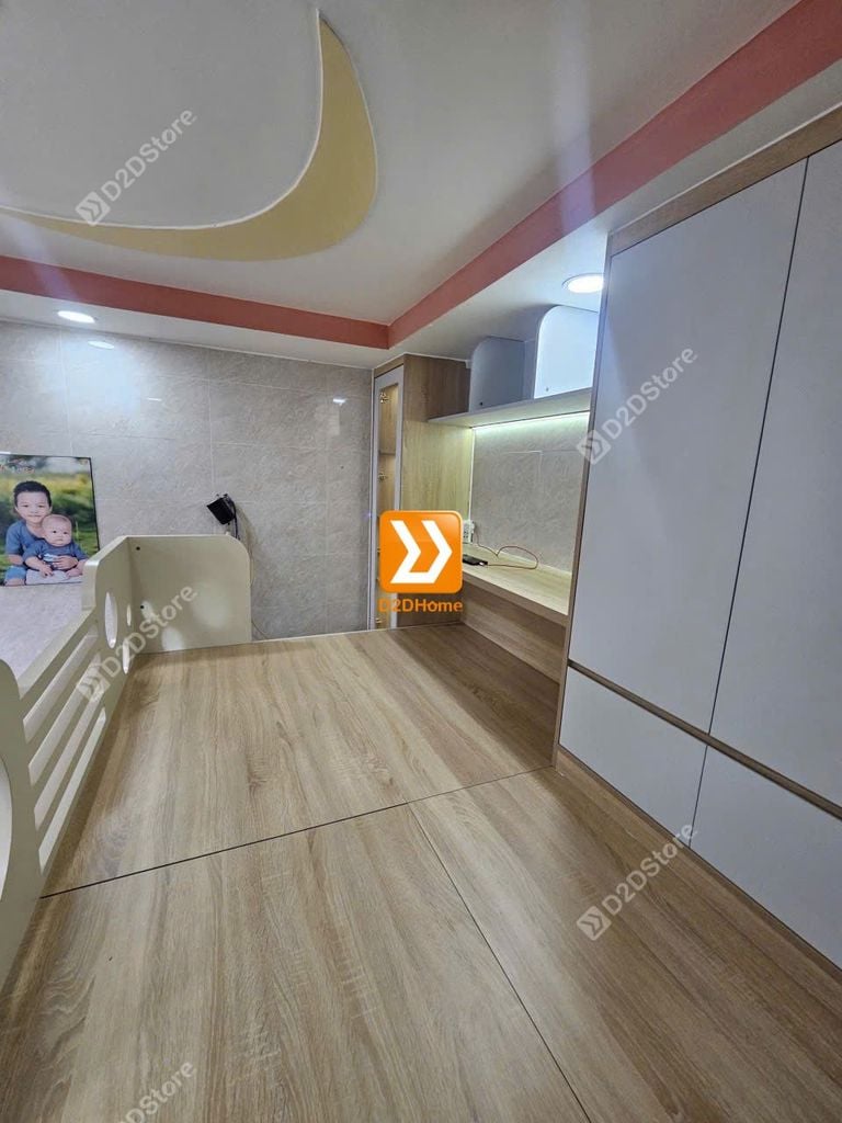 Phòng ngủ giường tầng cho 3 bé nhà chị Sang Nguyễn