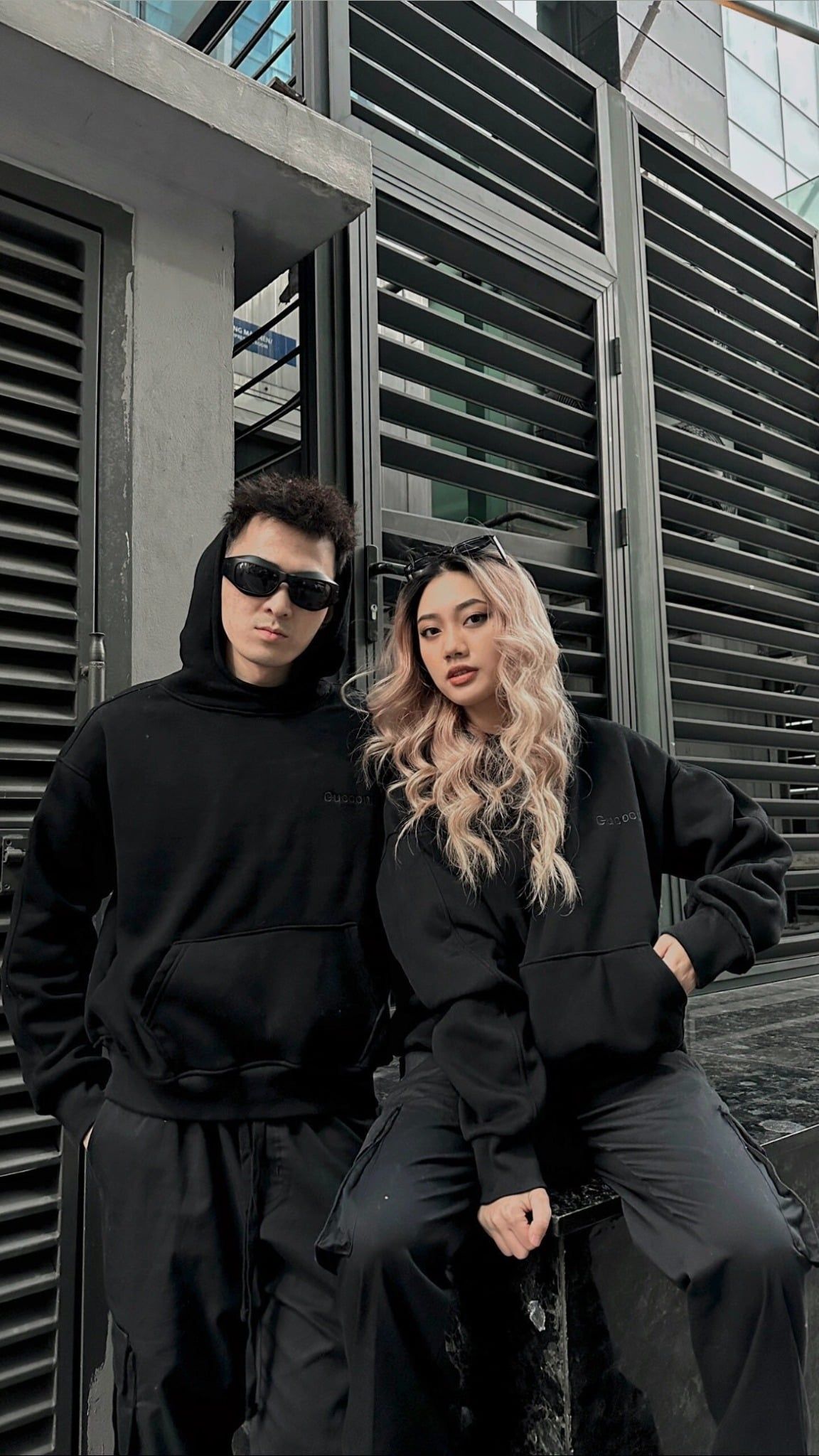  GUCOON® DRILL HOODIE BOXY 