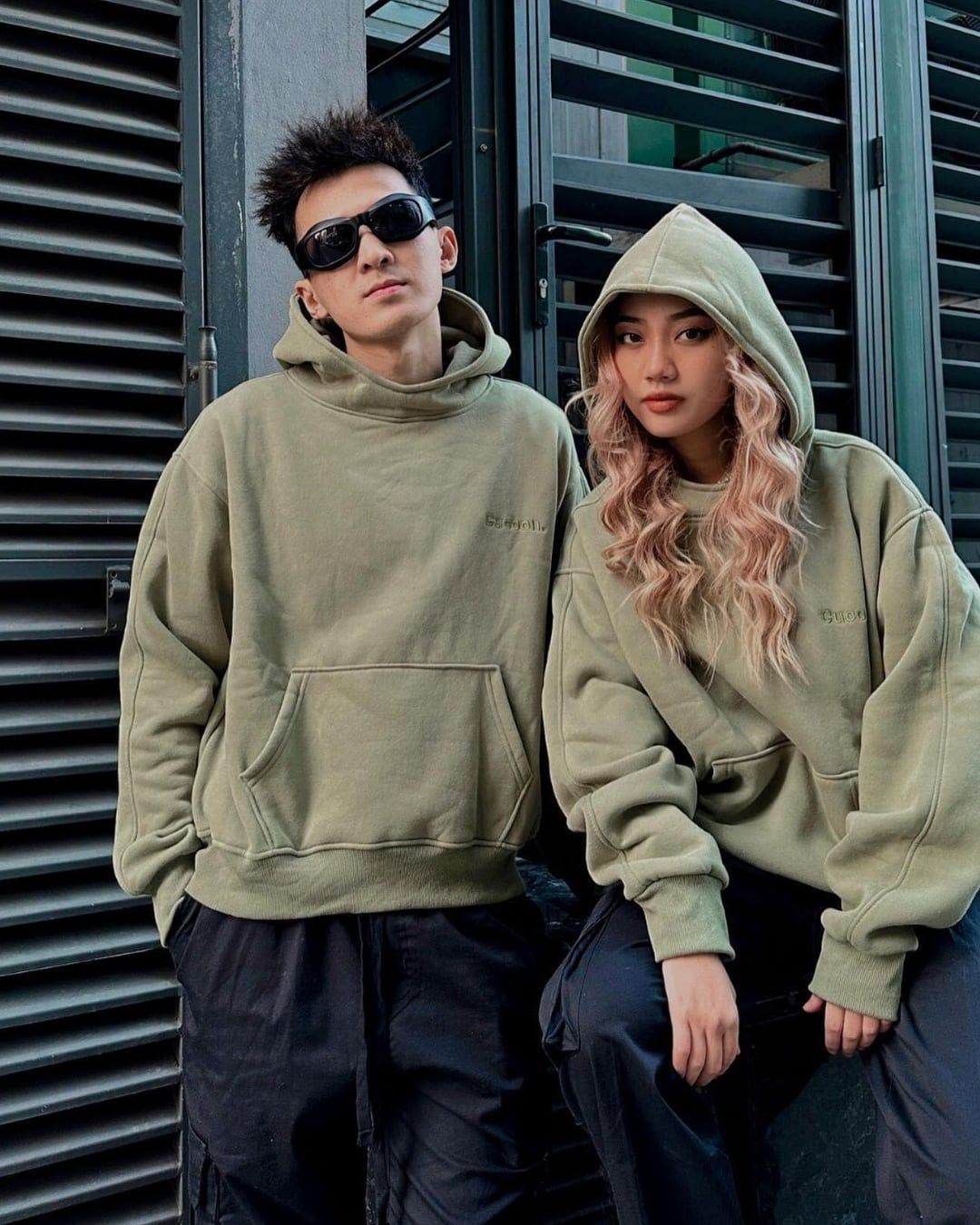  GUCOON® DRILL HOODIE BOXY 