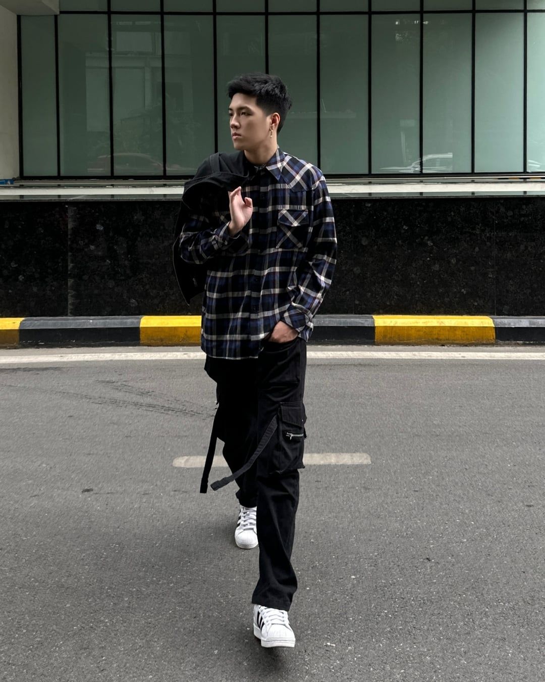  GUCOON® RELAXED FLANNEL SHIRT 