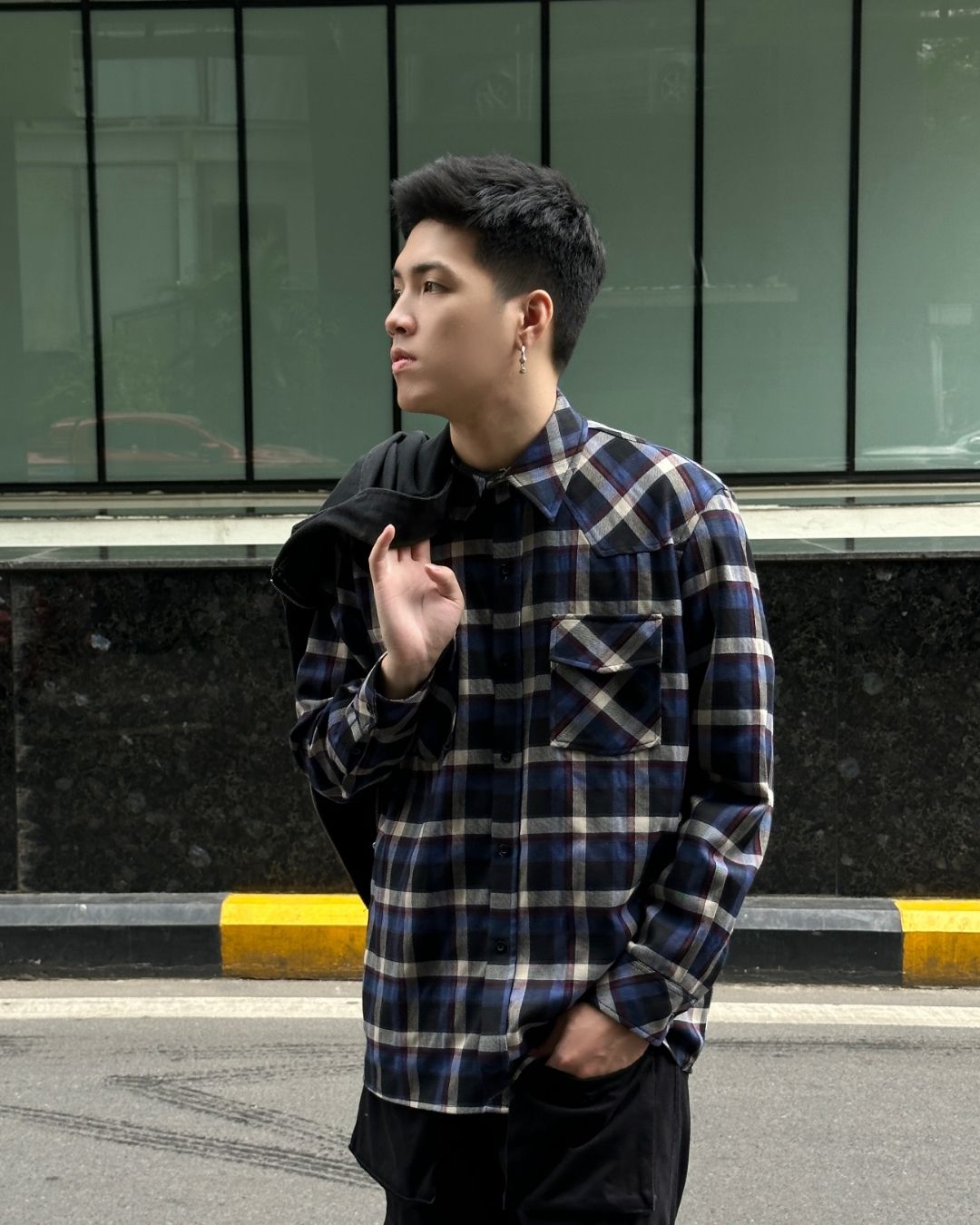  GUCOON® RELAXED FLANNEL SHIRT 