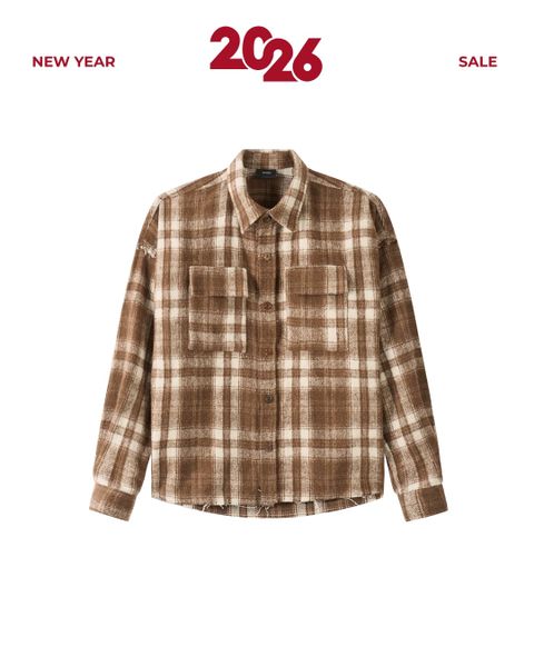  GUCOON® BOXY FLANNEL SHIRT 