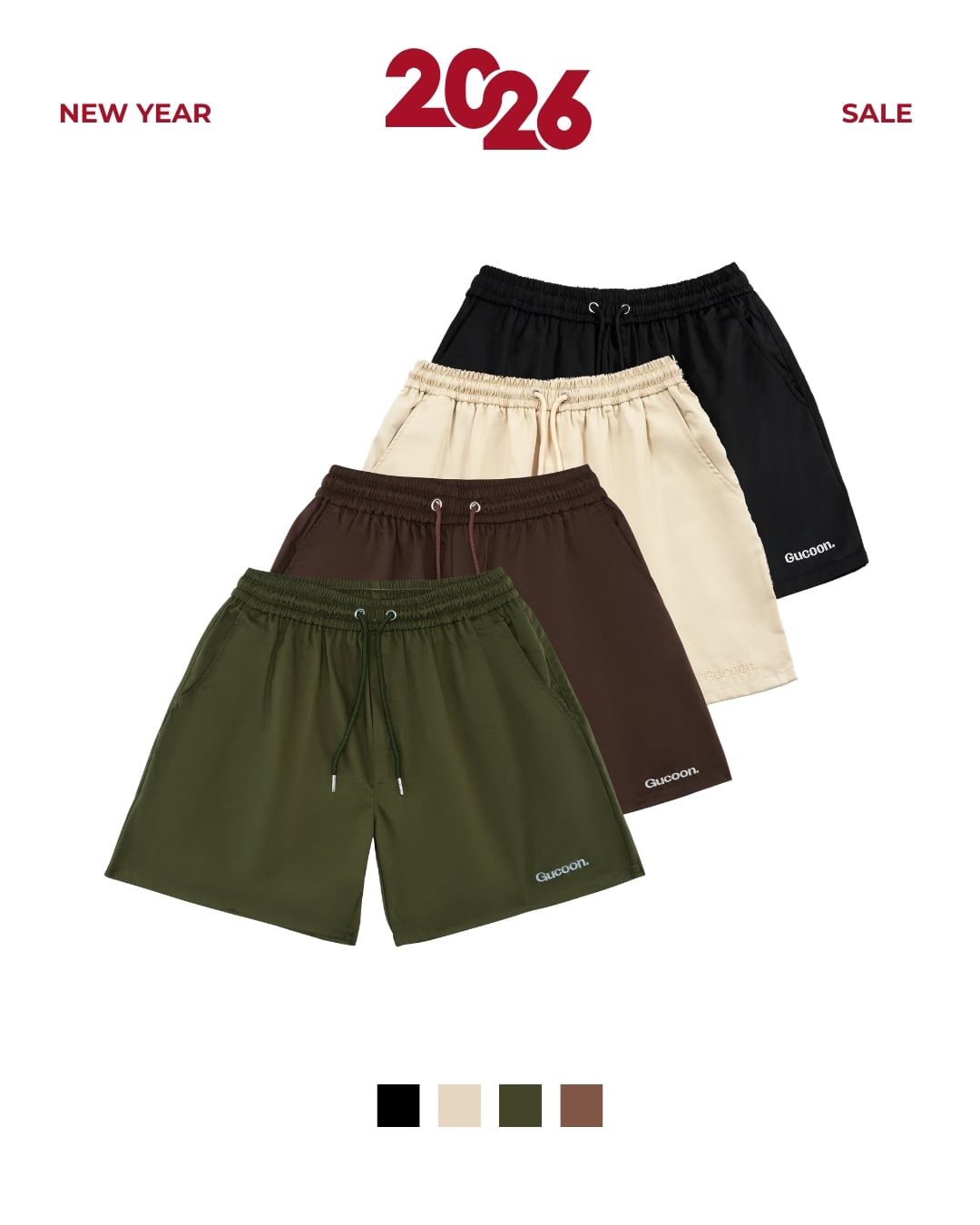  GUCOON® BASIC KAKI SHORT 