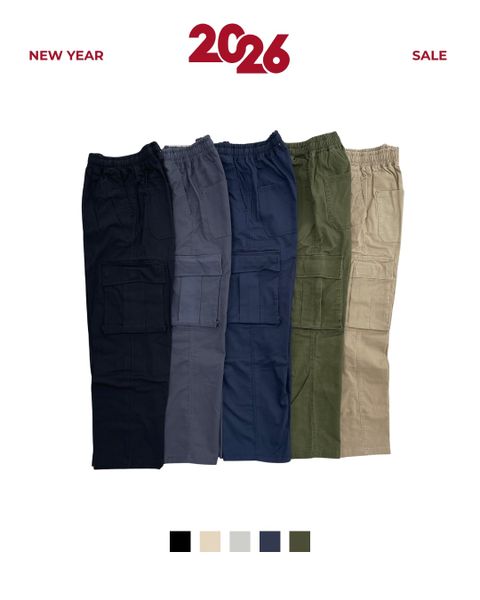  GUCOON® KAKI CARGO PANTS 
