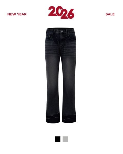  GUCOON® VINTAGE STRAIGHT WASH JEANS 