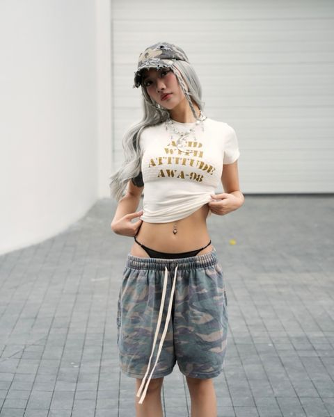  GUCOON® WASHED CAMO SHORT 