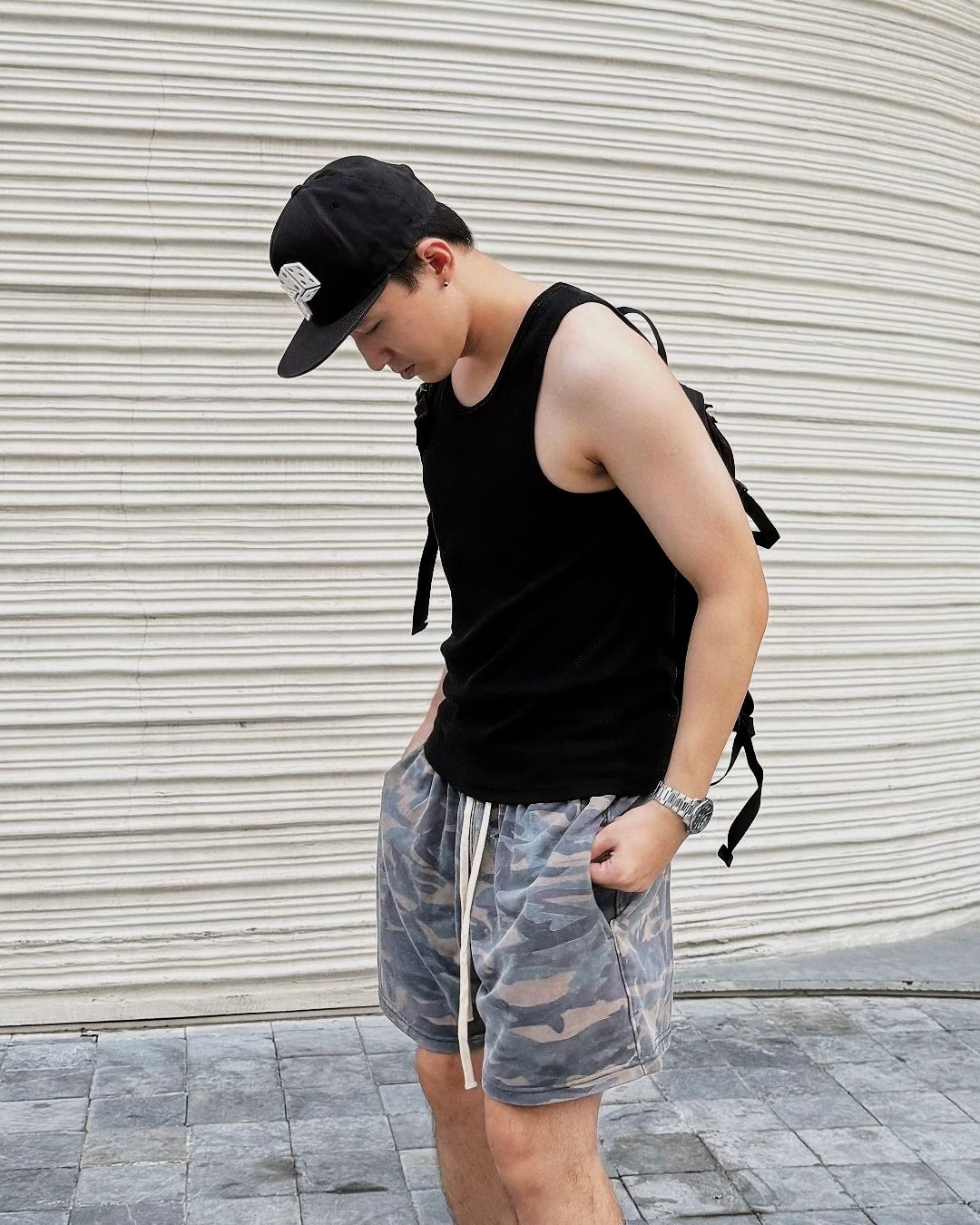  GUCOON® WASHED CAMO SHORT 