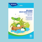  Bìa bao SGK Thiên Long BOC-007 – túi 10 chiếc, chất liệu bền, dẻo dai, bảo vệ sách giáo khoa khỏi bẩn, rách và ẩm ướt. Thiết kế vừa vặn với hầu hết các cuốn SGK, tiện lợi cho học sinh mang theo đến lớp 