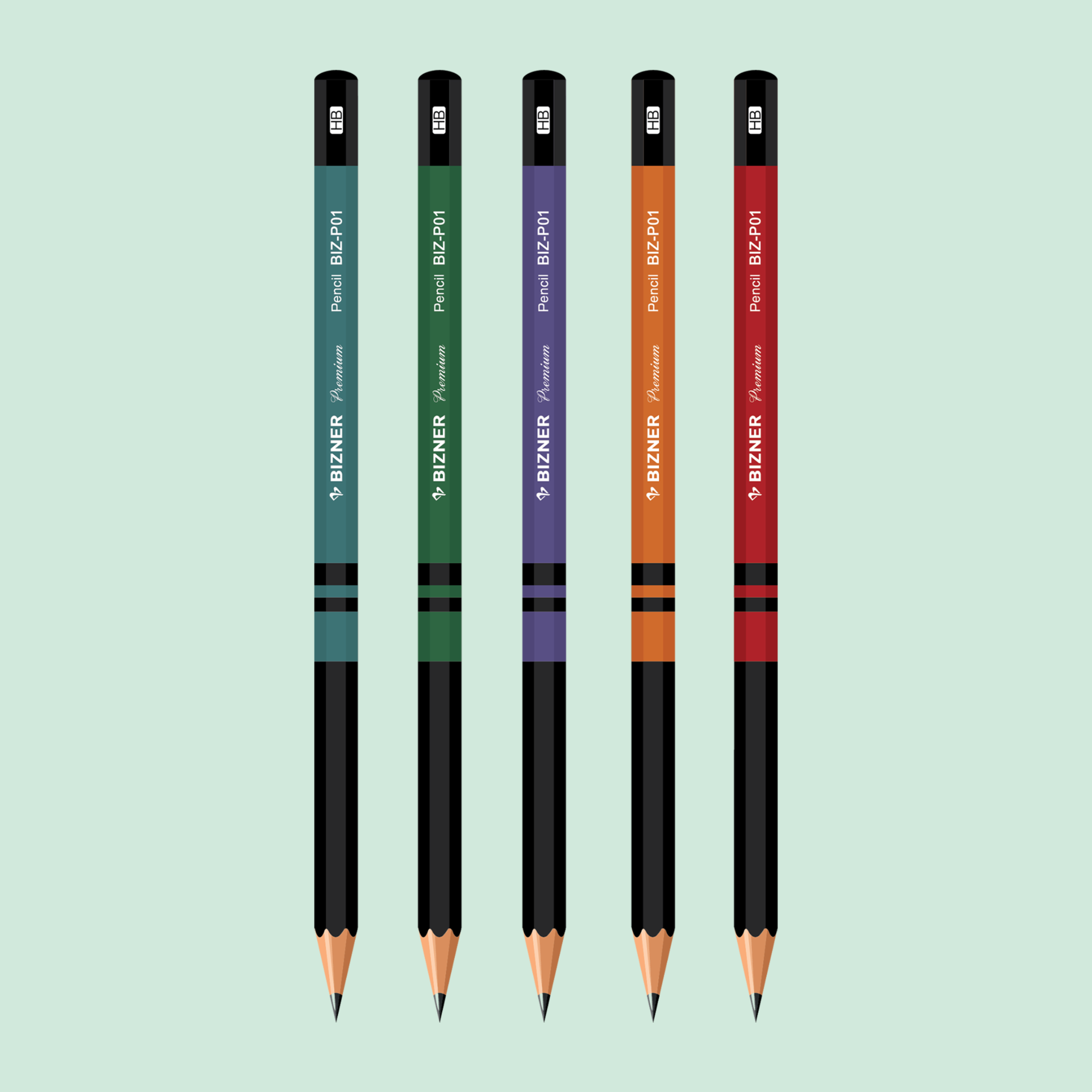  Bút chì gỗ Bizner BIZ-P01, hộp 10 chiếc, thân gỗ tự nhiên bền đẹp, dễ chuốt, lõi chì 2B viết êm trơn, nét đậm rõ ràng, không gãy vụn, phù hợp cho học sinh, sinh viên và nhân viên văn phòng trong học tập, làm việc và vẽ kỹ thuật 