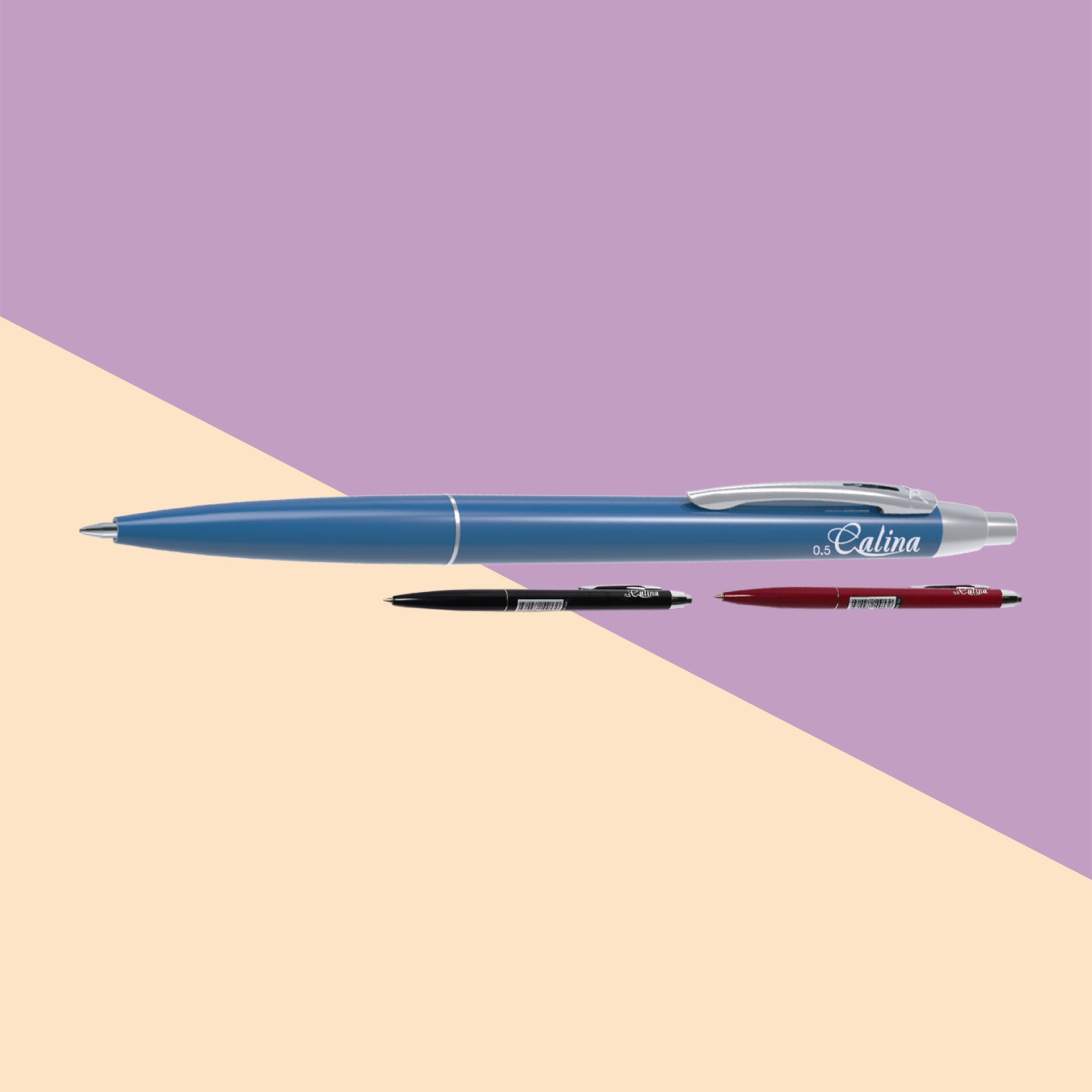  Bút bi Thiên Long FO-030, ngòi 0.5mm, mực xanh đậm, viết trơn mượt, thân bút trong suốt bền đẹp, phù hợp cho học sinh, sinh viên và nhân viên văn phòng 