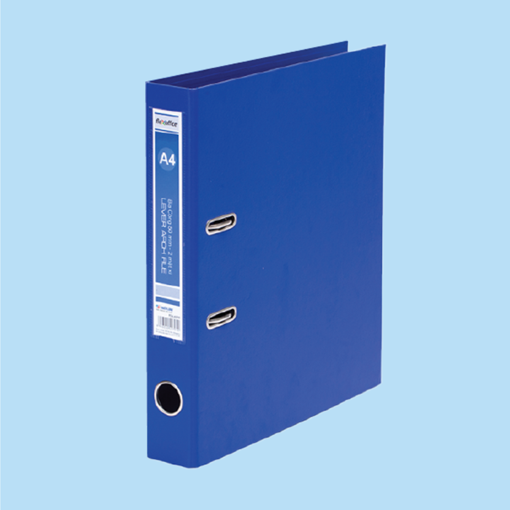  Bìa còng Thiên Long FO-BC05 (2 mặt si), khổ 50A4, được làm từ bìa cứng cao cấp bọc nhựa hai mặt sáng bóng, giúp tăng độ bền và chống thấm nước hiệu quả 