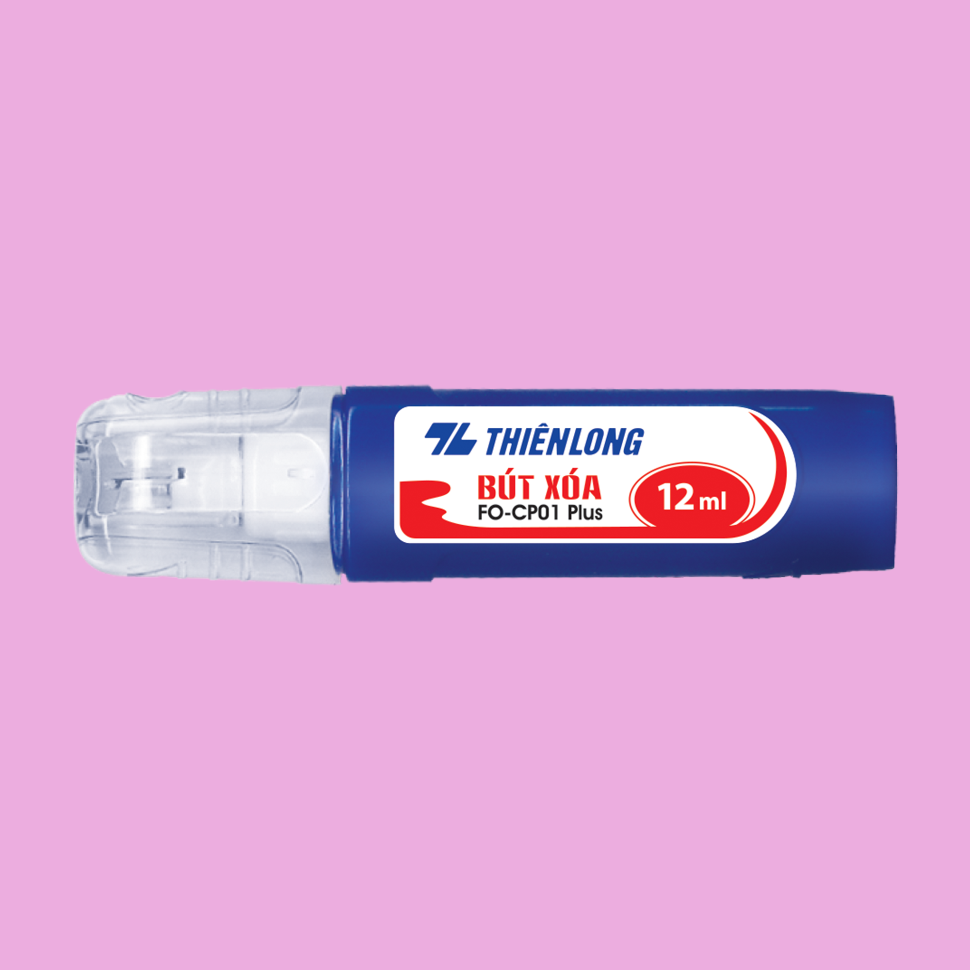  Bút xóa Thiên Long FO-CP01 Plus, dạng bút tiện lợi, đầu xóa nhỏ gọn dễ điều khiển, mực xóa khô nhanh, che phủ tốt và không lem. Giúp sửa lỗi viết tay chính xác, gọn gàng, giữ bề mặt giấy sạch đẹp 