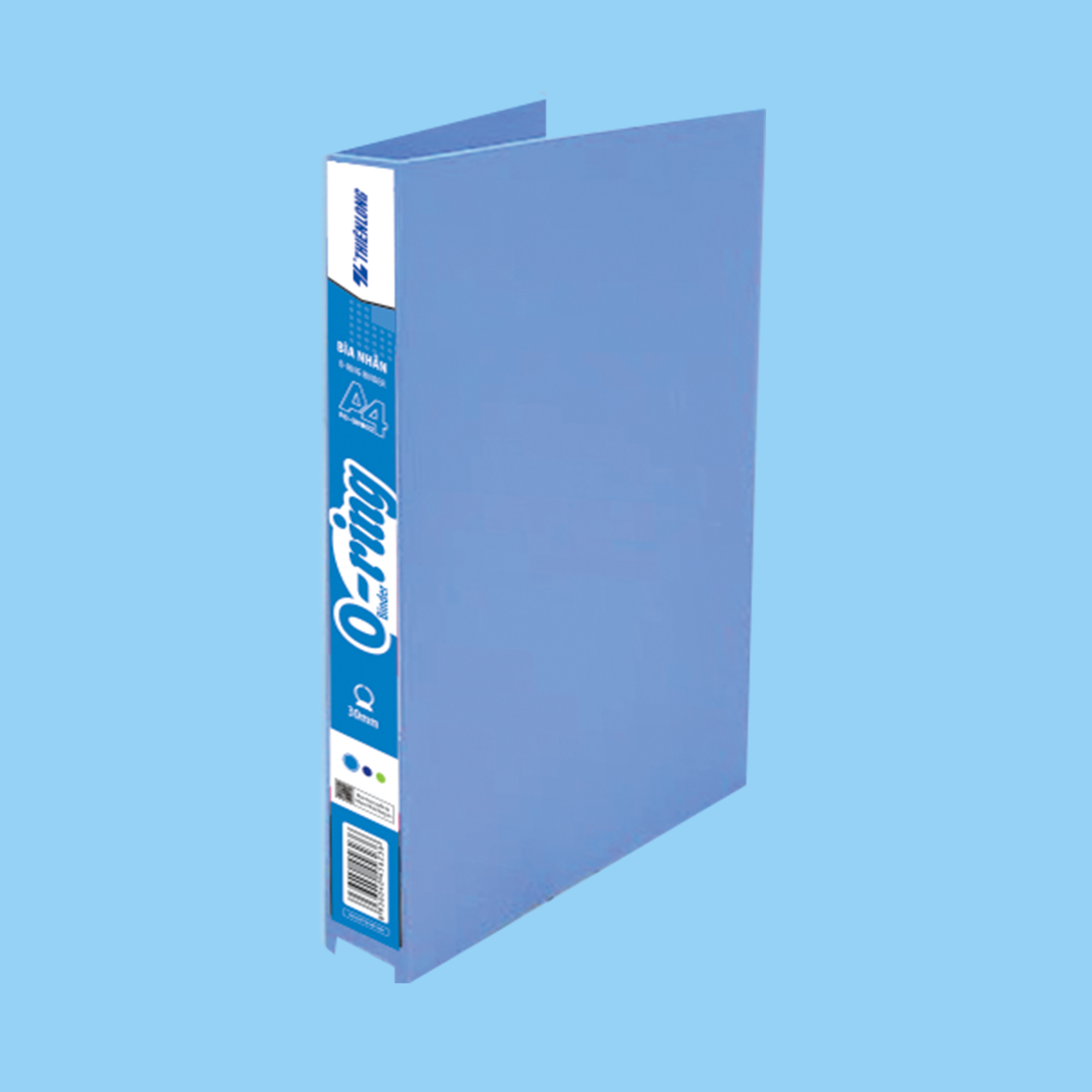  Bìa nhẫn Thiên Long FO-ORB02, chất liệu nhựa dẻo trong suốt, bền chắc, thiết kế dạng còng nhẫn tiện lợi, dễ dàng thêm hoặc thay thế giấy tờ, giúp lưu trữ tài liệu gọn gàng và khoa học, phù hợp cho học sinh, sinh viên và nhân viên văn phòng 