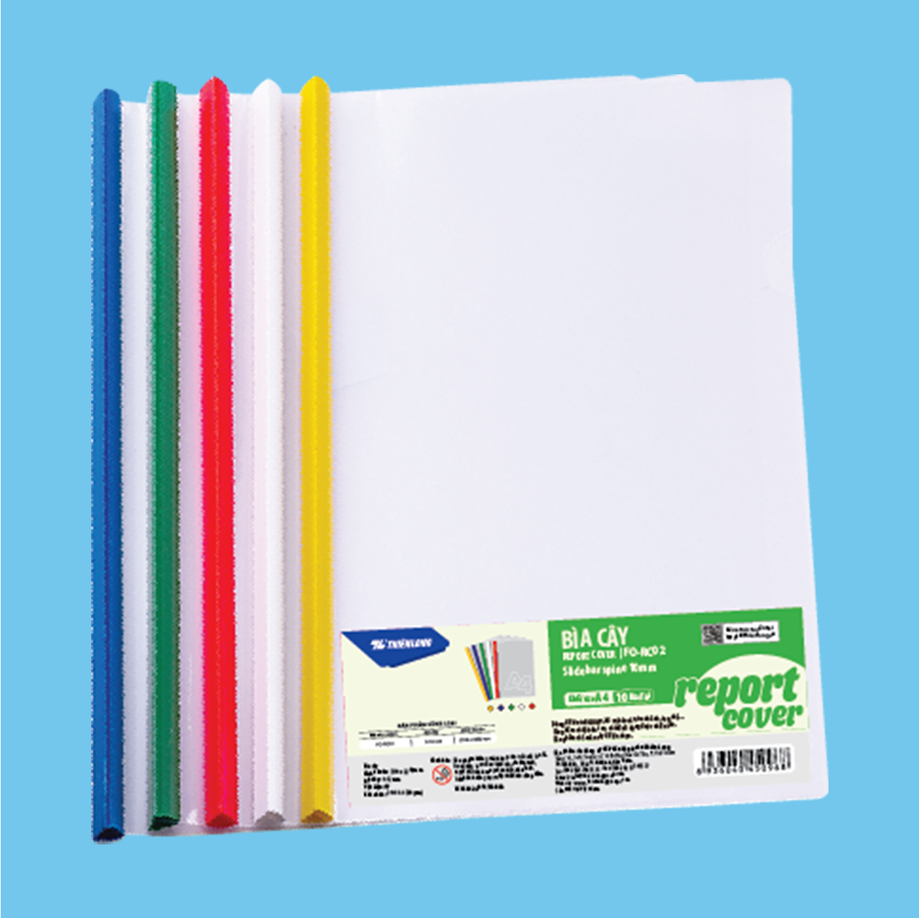  Bìa cây Thiên Long FO-RC02, khổ A4, được làm từ nhựa cứng cao cấp, dày dặn và bền chắc, giúp bảo vệ tài liệu hiệu quả khỏi bụi bẩn và ẩm ướt. Thanh kẹp kim loại chắc chắn, giữ chặt giấy tờ, dễ thao tác khi thêm hoặc rút tài liệu 