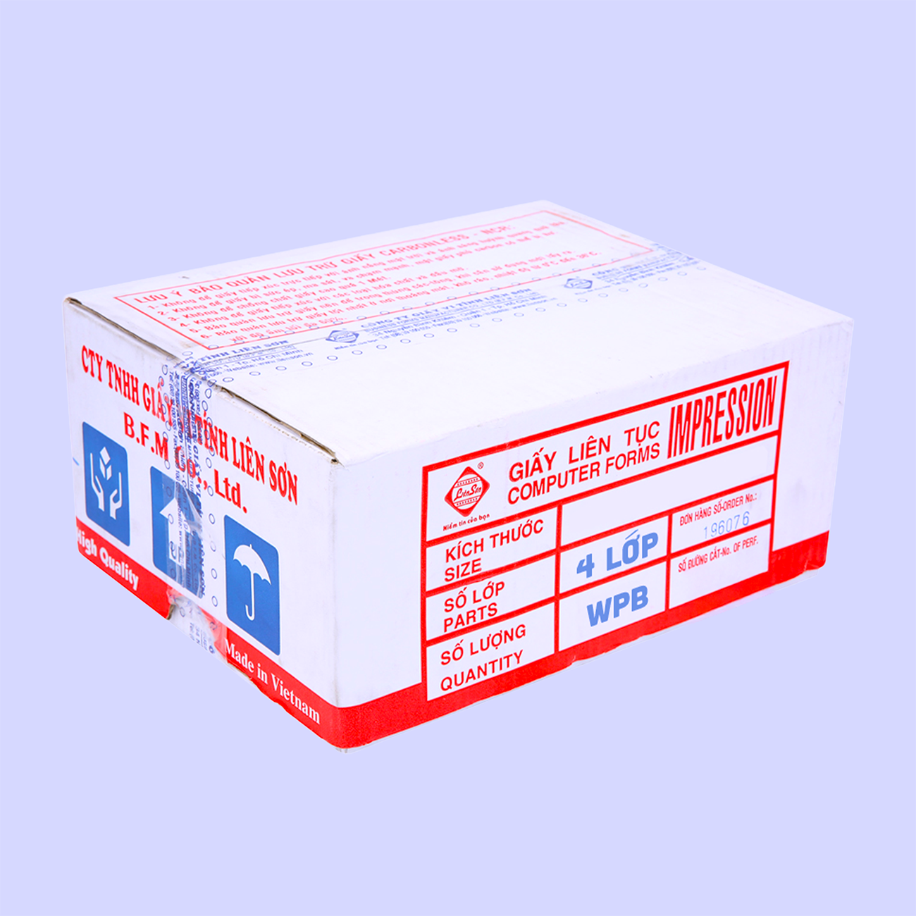  Giấy liên tục 3 liên 210x279mm C2 LS IMP, đóng gói 500 bộ, giấy mịn, truyền nội dung rõ nét qua từng liên – phù hợp in hóa đơn, phiếu xuất kho và chứng từ kế toán 