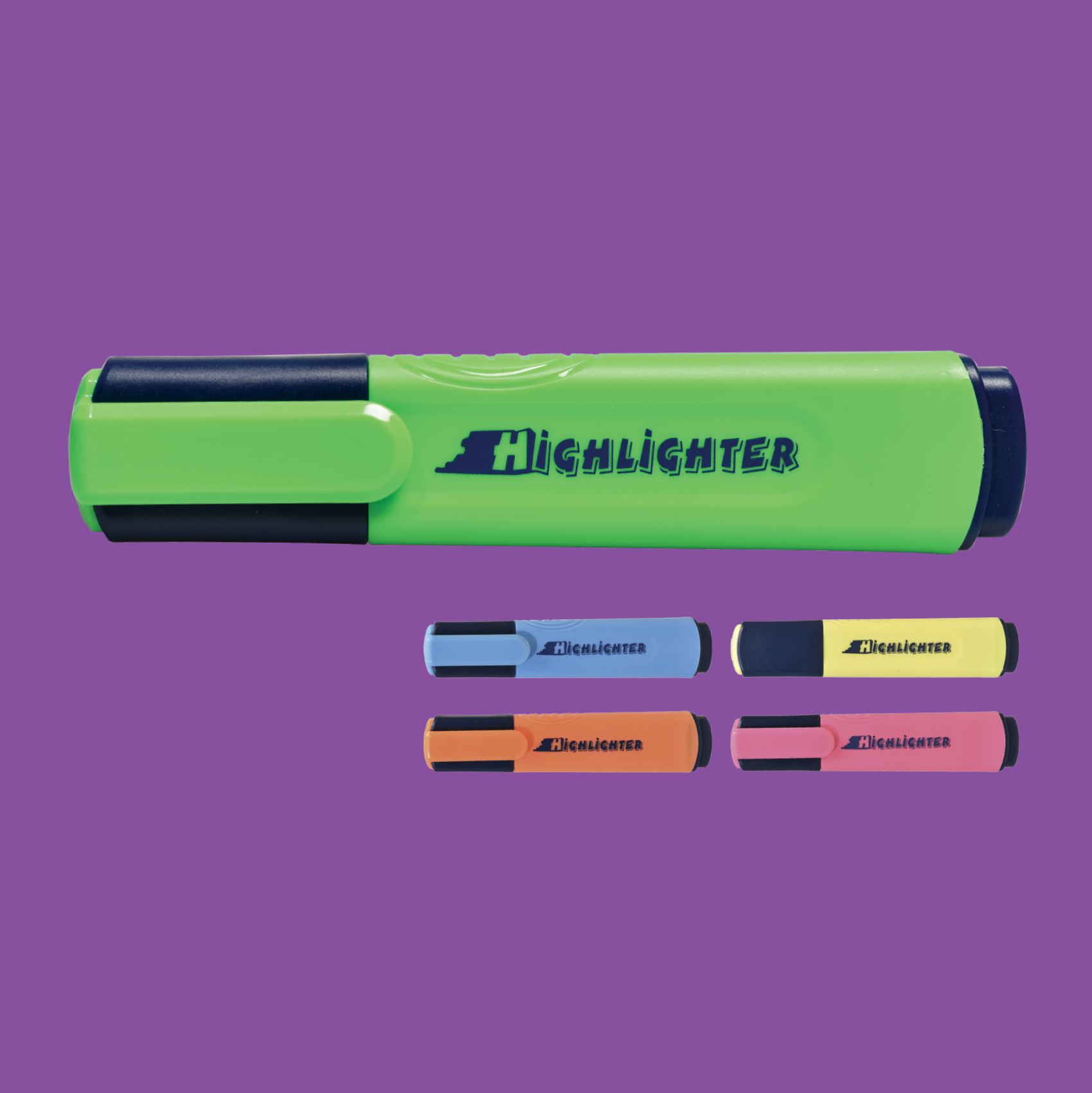  Bút dạ quang Thiên Long HL-012, hộp 10 chiếc, đầu bút êm, mực dạ quang tươi sáng, khô nhanh, không lem, giúp đánh dấu và tô đậm nội dung quan trọng trên sách vở, tài liệu 