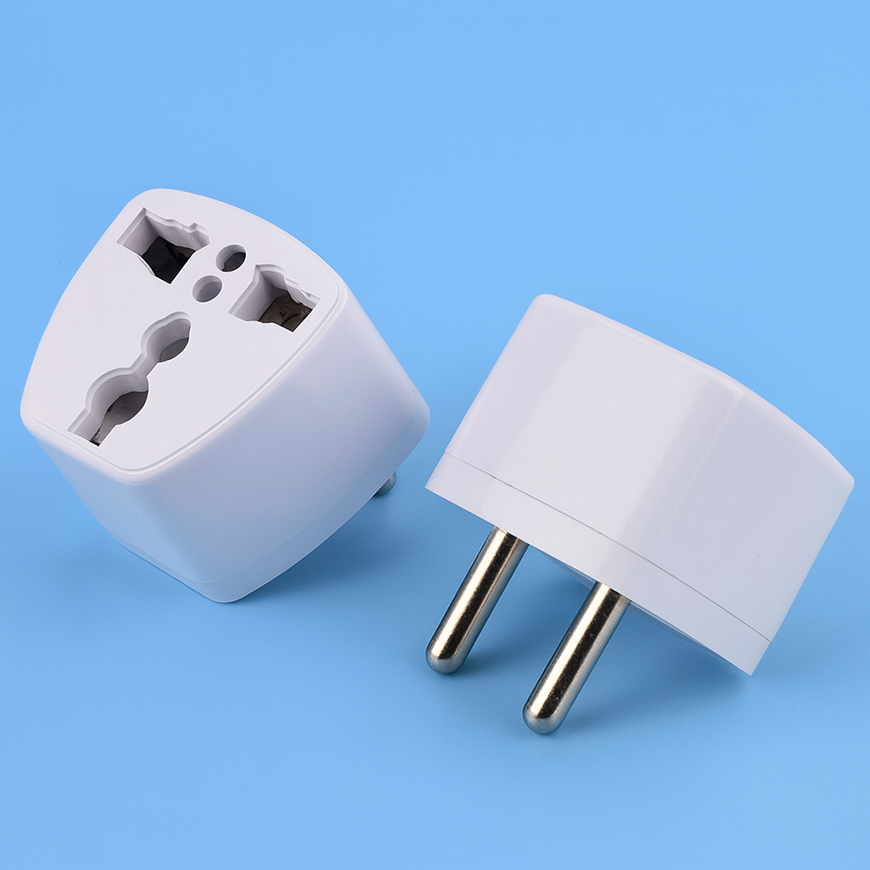  Phích cắm chuyển đổi 3 chân sang 2 chân, thiết kế nhỏ gọn, chất liệu nhựa cách điện an toàn – giúp tương thích thiết bị 3 chấu với ổ cắm 2 chấu phổ biến, tiện dụng trong gia đình và văn phòng 