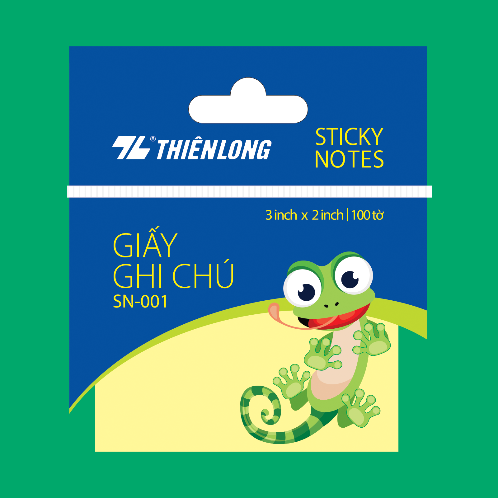  Giấy ghi chú Thiên Long Pastel SN-001, kích thước 3x2 inch, hộp 50 tờ, được làm từ giấy cao cấp, bề mặt mịn, dễ viết, màu pastel nhẹ nhàng tạo cảm giác dễ chịu khi sử dụng 