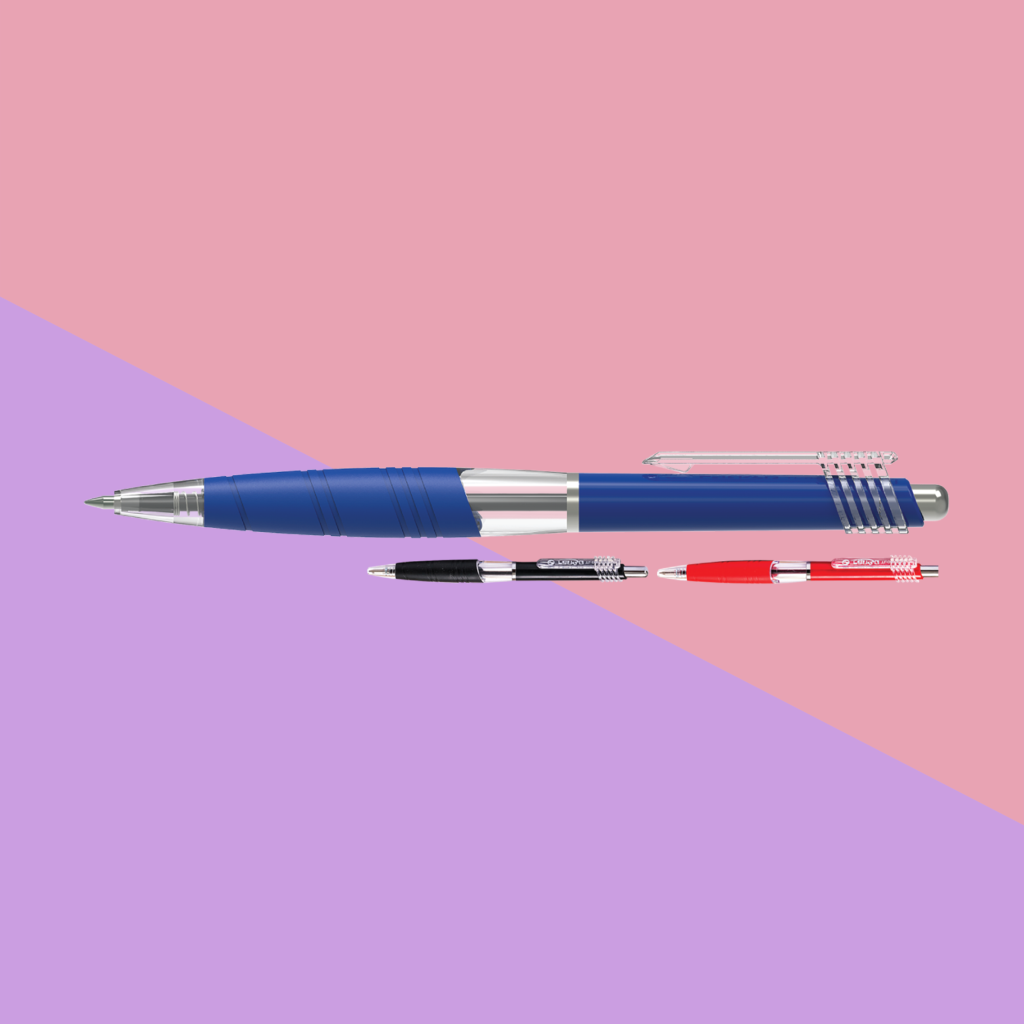  Bút bi Thiên Long TL-047, ngòi 0.5mm, mực xanh đậm, viết êm trơn, thân bút thiết kế thon gọn kèm grip cao su chống trượt, phù hợp cho học sinh, sinh viên và nhân viên văn phòng 