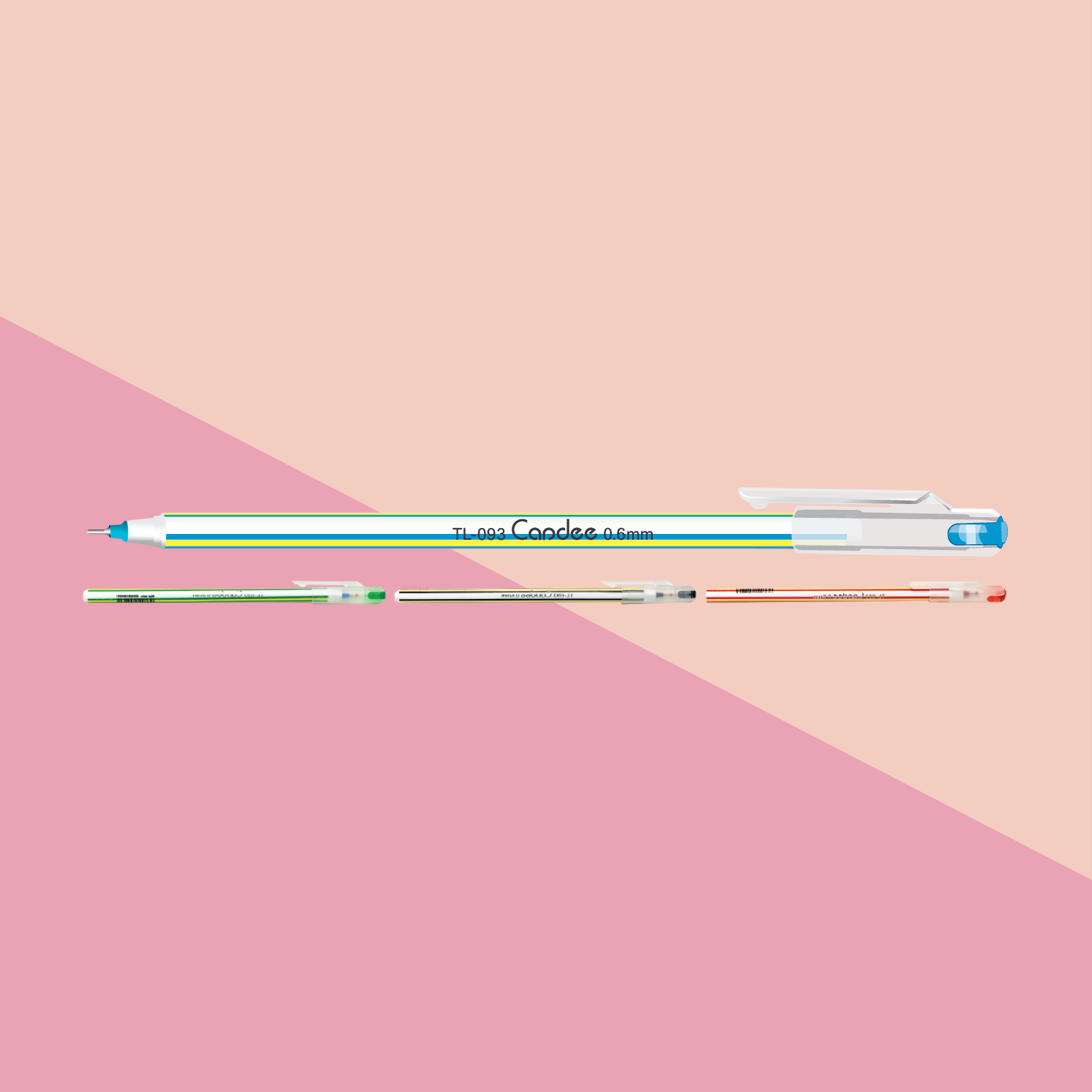  Bút bi Thiên Long TL-093, ngòi 0.5mm, mực xanh đậm, viết trơn mượt, thân bút thiết kế hiện đại với grip cao su chống trơn trượt, phù hợp cho học sinh, sinh viên và nhân viên văn phòng 