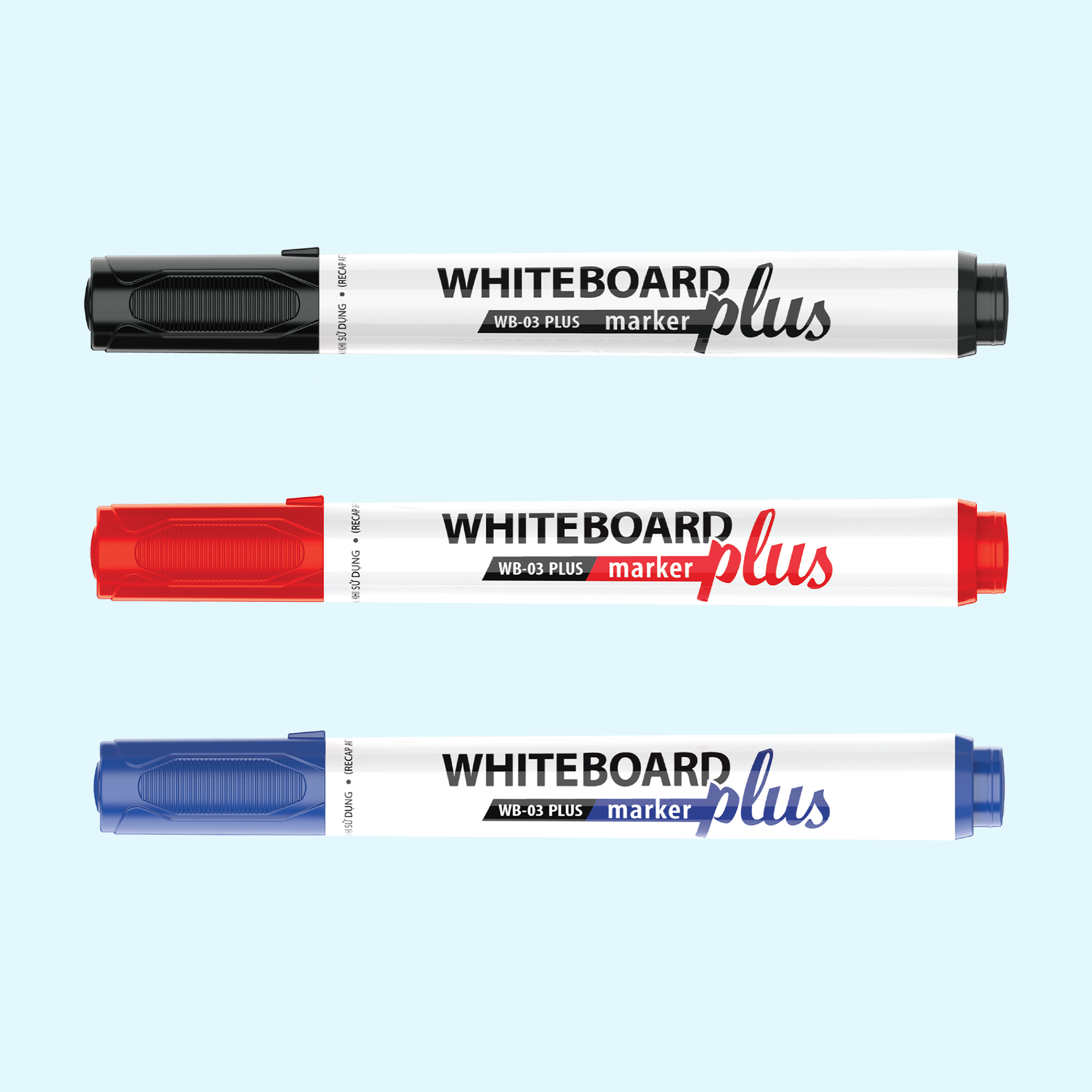  Bút lông bảng Thiên Long WB-03 PLUS, đầu bút êm trơn, mực ra đều, nét viết rõ ràng, dễ xóa sạch mà không để lại vết. Mực bền màu, an toàn, phù hợp sử dụng trong giảng dạy, thuyết trình 