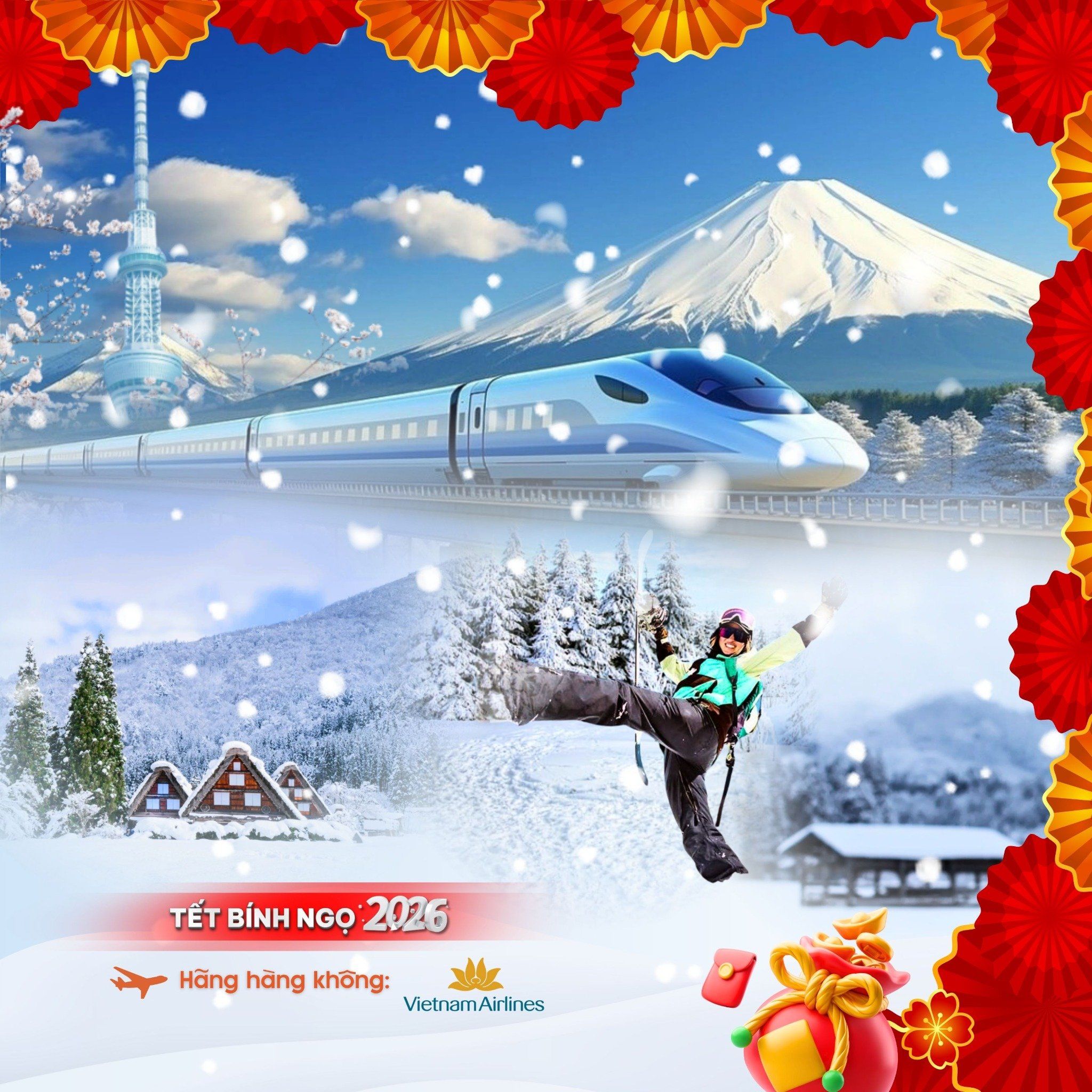 [TẾT 2026] NHẬT BẢN CUNG ĐƯỜNG VÀNG BAY VNA