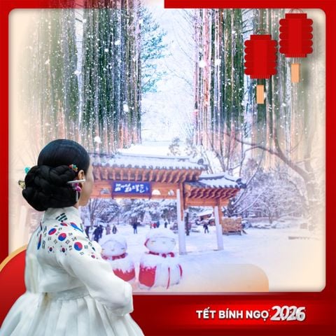 [TẾT 2026] HÀN QUỐC: SEOUL - NAMI - LOTTE WORLD BAY VIETJET AIR