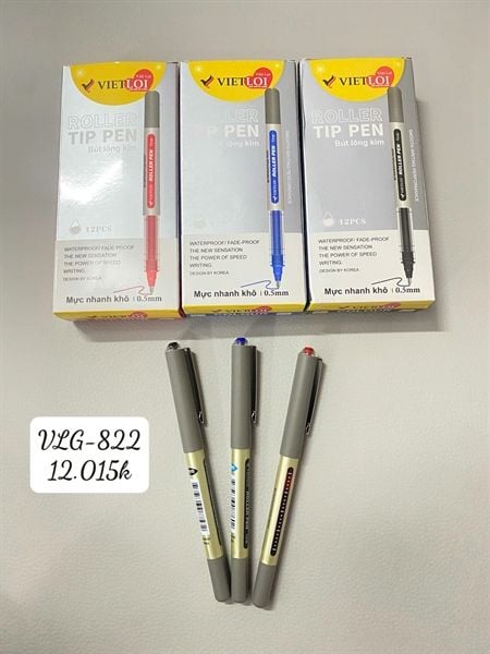 Bút gel ngòi kim 0.5mm Việt Lợi VLG-822 (12/144/1728)