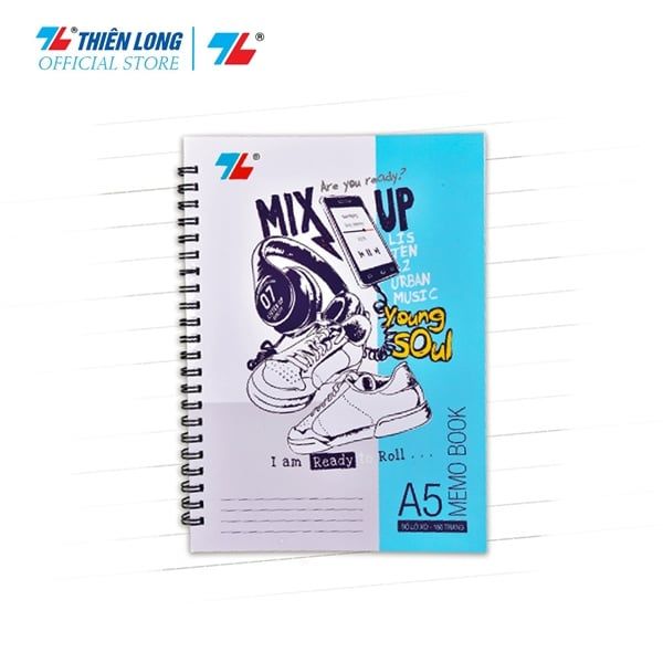 Sổ Lò Xo dọc KN Thiên Long DL70gsm 160 trang khổ A5 MB-004 (5/100)