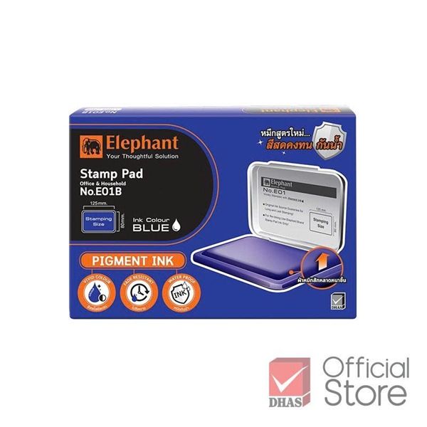 Khay mực dấu Elephant E01 (12/144)