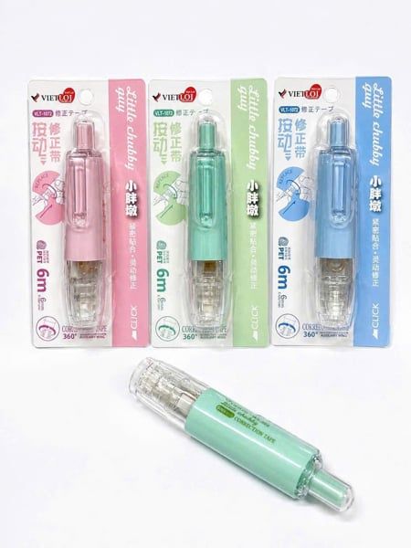 VLT-1072 Xoá kéo bấm xoay 360độ 6m*6mm (12/576)