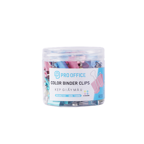 Kẹp giấy màu 15mm PO-BC151 Proffice (1/24/96)