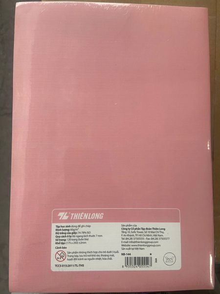 Vở KN Thiên Long B5 DL60gsm 120 trang NB-144 (10/80)