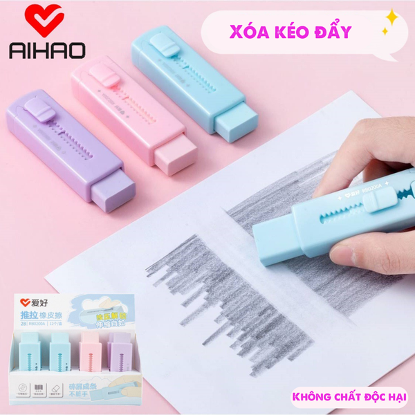 Tẩy hình dao rọc giấy AIHAO RB0200A Chính Hãng - Có Tại Hiệu Sách Mai