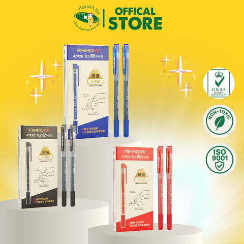 Bút gel nhiều mực Aihao ngòi 0.5mm 47920 Chính Hãng - Có Tại Hiệu Sách Mai