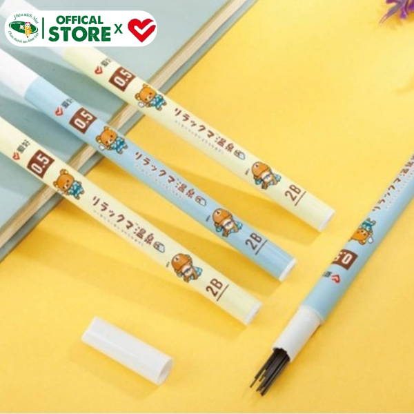 Ruột chì kim 2B/HB AIHAO ngòi 0.5/0.7mm Chính Hãng - Có Tại Hiệu Sách Mai