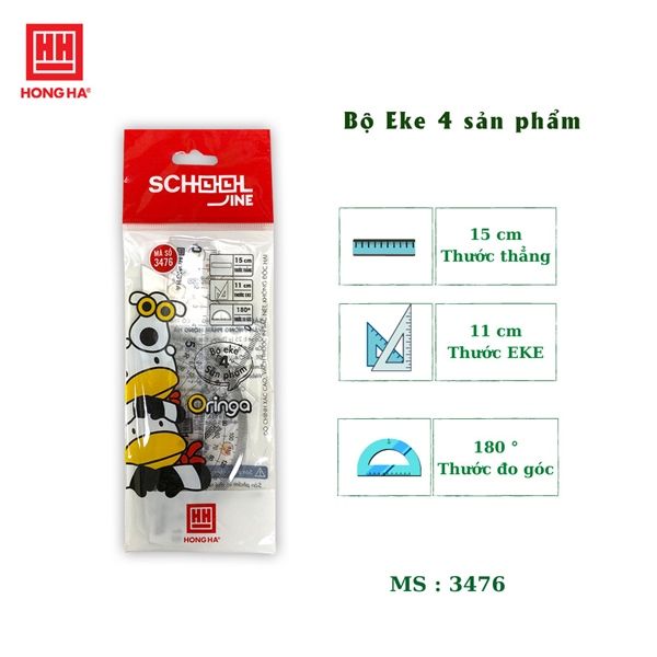 Bộ Eke Hồng Hà 4 món (20/480) - HH347