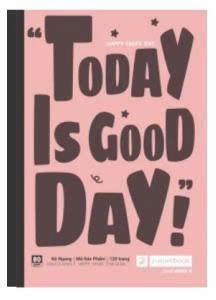 Sổ may gáy FutureBook bìa bồi kẻ ngang A4 Good Day DL70gsm 200 trang BB-422 (5/40)